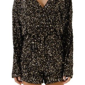 2D Sequin Faux Wrap Romper
ENDLESS ROSE